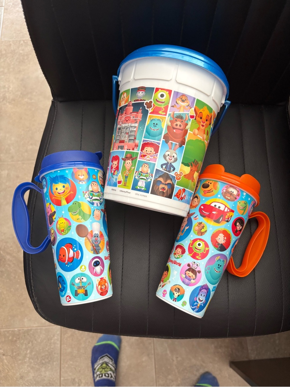 2026 Walt Disney World Character Emoji Refillable Popcorn Bucket & Mug